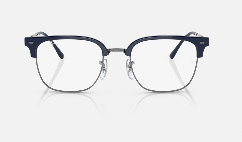 Ray Ban New Clubmaster Optics Men's Eyeglasses Blue | 82761-TQJH