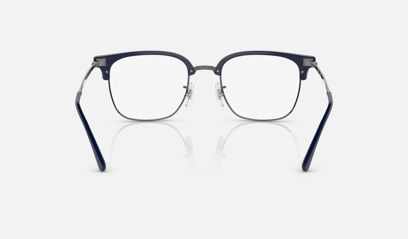 Ray Ban New Clubmaster Optics Men's Eyeglasses Blue | 82761-TQJH