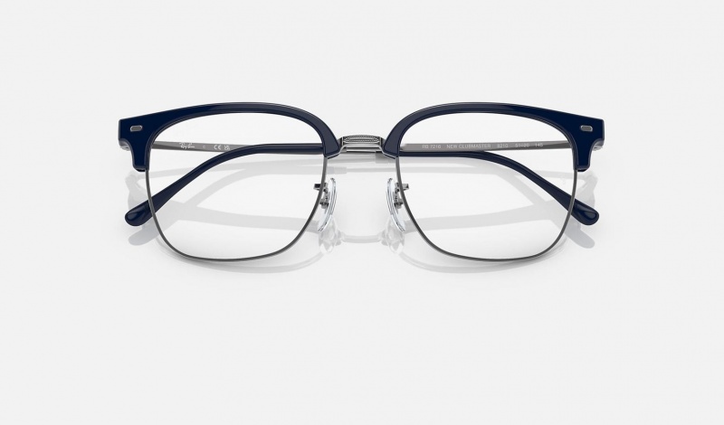 Ray Ban New Clubmaster Optics Men's Eyeglasses Blue | 82761-TQJH