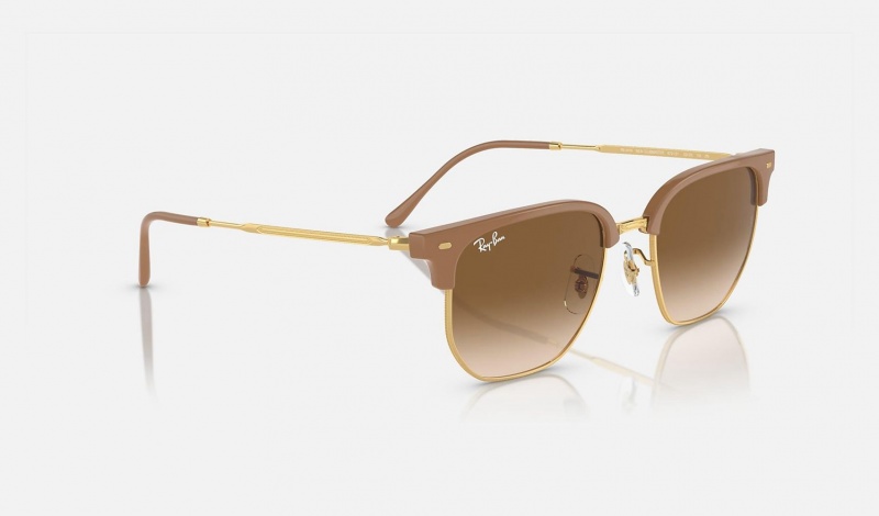 Ray Ban New Clubmaster Women's Sunglasses Brown | 16837-QHKG