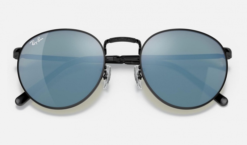 Ray Ban New Round Men's Sunglasses Blue | 14795-FAYC