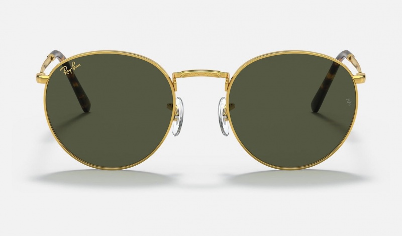 Ray Ban New Round Men's Sunglasses Green | 64752-NDLE