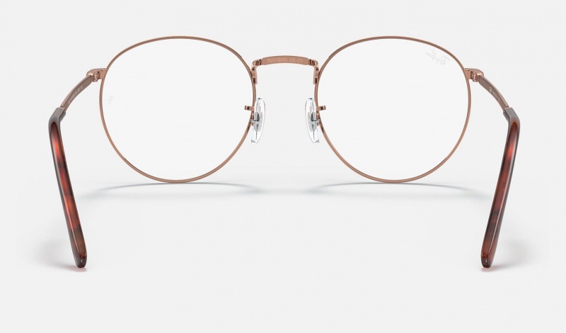 Ray Ban New Round Optics Men's Eyeglasses Gold | 04137-BQSL