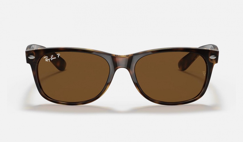 Ray Ban New Wayfarer Classic Men's Sunglasses Brown | 65940-CXWY