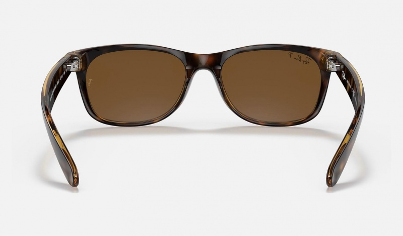 Ray Ban New Wayfarer Classic Men's Sunglasses Brown | 65940-CXWY