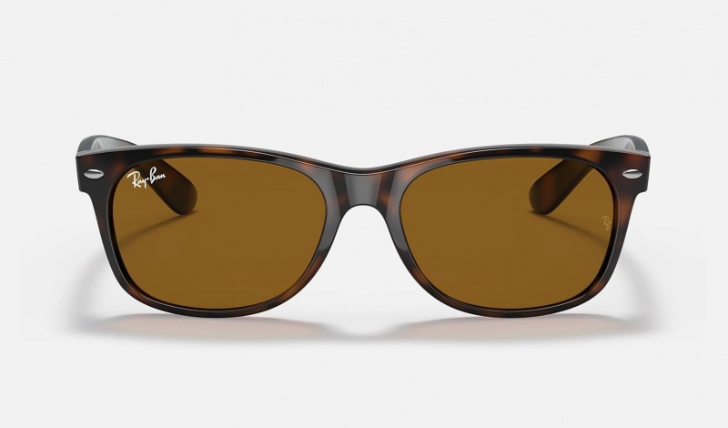 Ray Ban New Wayfarer Classic Men's Sunglasses Brown | 90186-PMBU