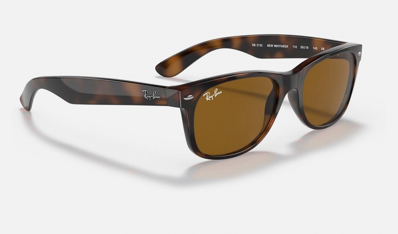 Ray Ban New Wayfarer Classic Men's Sunglasses Brown | 90186-PMBU