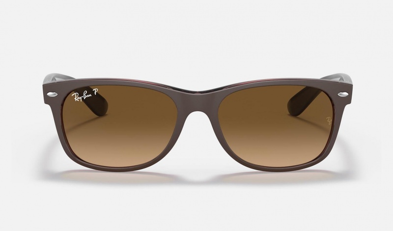 Ray Ban New Wayfarer Classic Women's Sunglasses Brown | 65427-AXMS