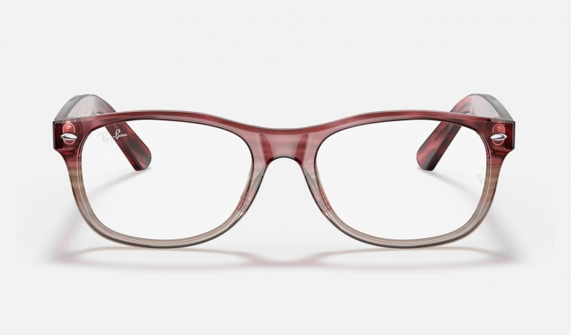 Ray Ban New Wayfarer Optics Men's Eyeglasses Burgundy | 25310-DUXM