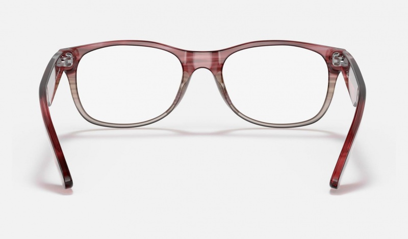 Ray Ban New Wayfarer Optics Men's Eyeglasses Burgundy | 25310-DUXM