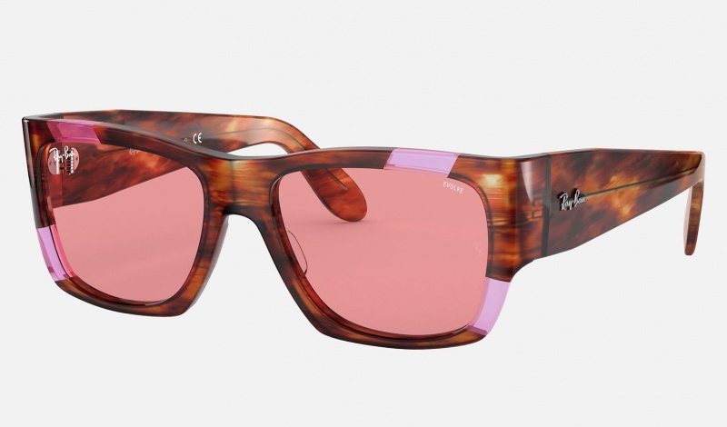 Ray Ban Nomad Pink Fluo Men's Sunglasses Pink | 04136-FYRT