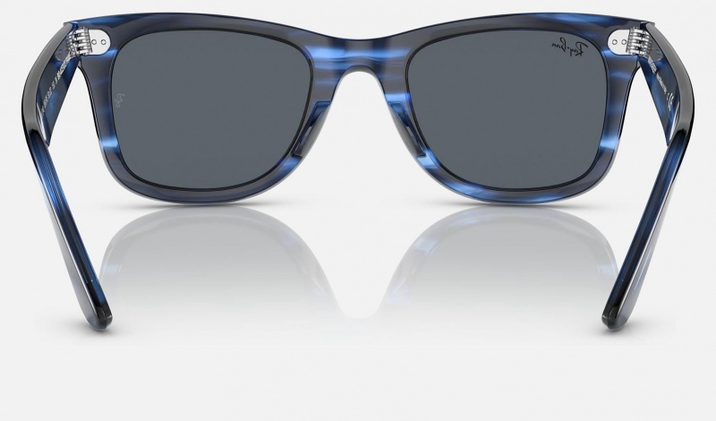 Ray Ban Original Wayfarer Bio-acetate Men's Sunglasses Blue | 41279-QHAK