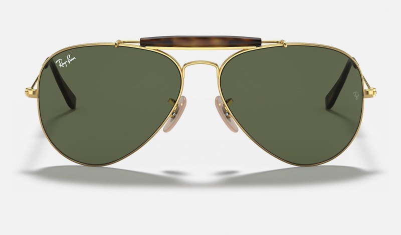 Ray Ban Outdoorsman Havana Collection Men's Sunglasses Green | 12980-DEZS