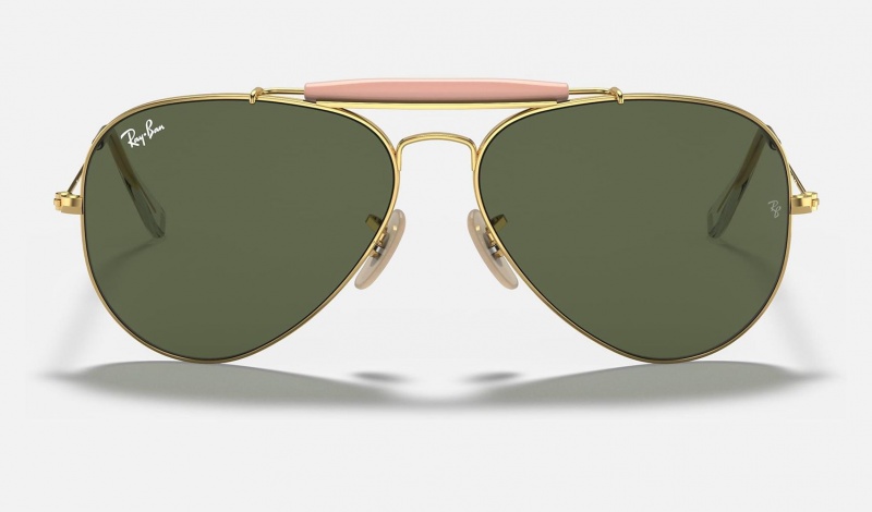 Ray Ban Outdoorsman Ii Women's Sunglasses Green | 51260-QEPJ