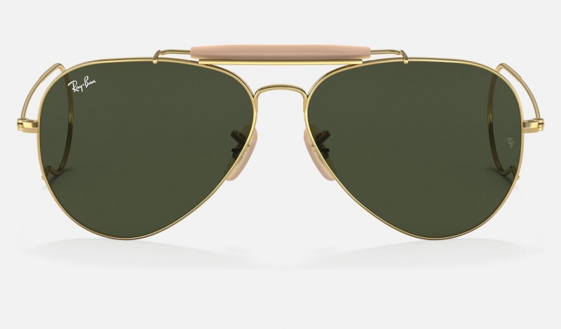 Ray Ban Outdoorsman Men's Sunglasses Green | 53971-XBNE