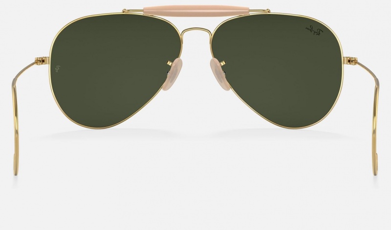 Ray Ban Outdoorsman Men's Sunglasses Green | 53971-XBNE