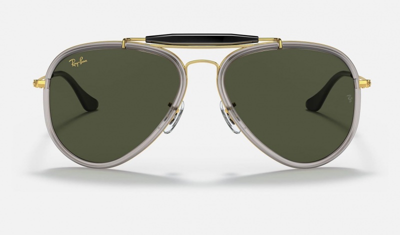 Ray Ban Outdoorsman Men's Sunglasses Green | 60975-BLHT