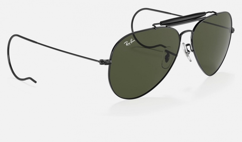 Ray Ban Outdoorsman Men's Sunglasses Green | 42367-URJG