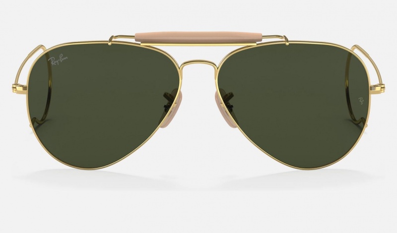 Ray Ban Outdoorsman | Aviation Collection Women's Sunglasses Green | 41962-MQVP