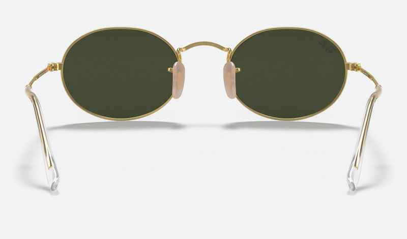 Ray Ban Oval Men's Sunglasses Green | 38465-JMNA