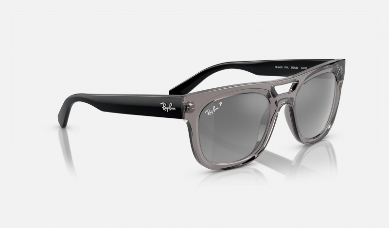 Ray Ban Phil Bio-based Men's Sunglasses Grey | 24053-QVDP