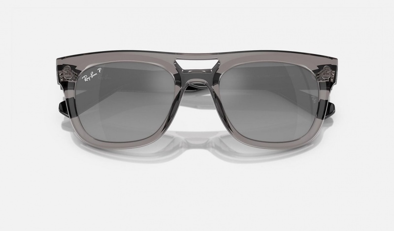 Ray Ban Phil Bio-based Men's Sunglasses Grey | 24053-QVDP