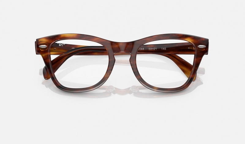 Ray Ban RB0707 Optics Men's Eyeglasses Brown | 48793-KMFI