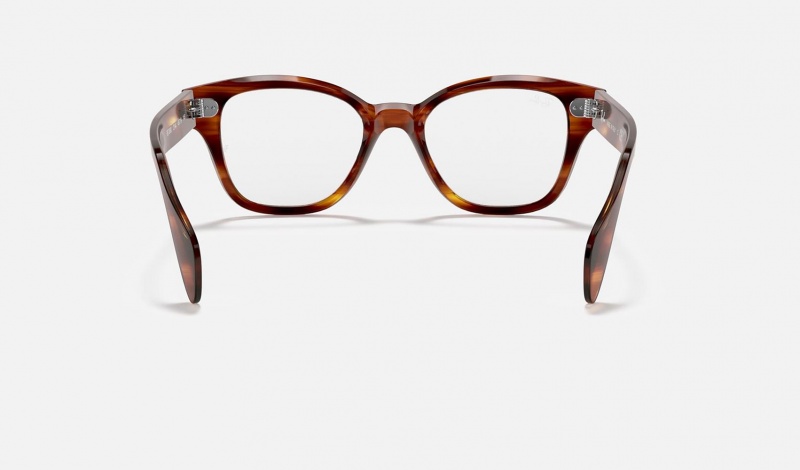 Ray Ban RB0880 Optics Men's Eyeglasses Brown | 73615-KCEL