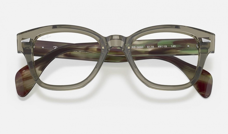 Ray Ban RB0880 Optics Women's Eyeglasses Green | 78391-EBMV