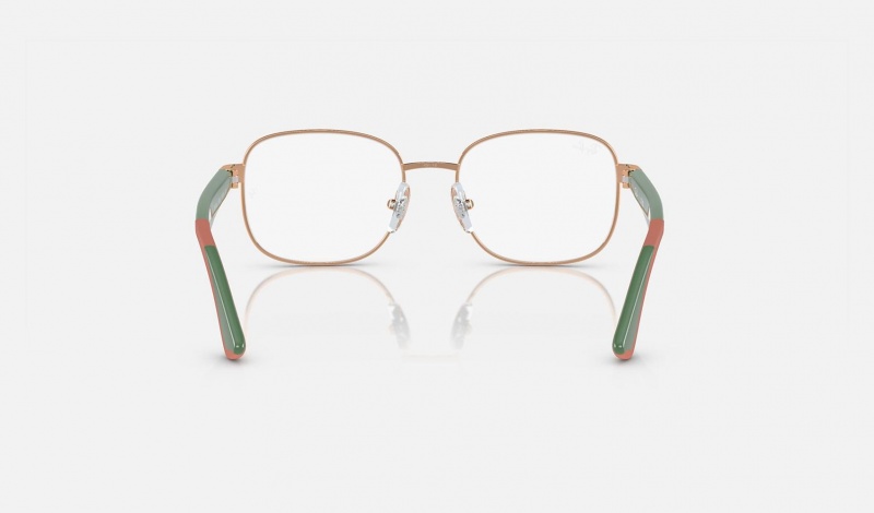 Ray Ban RB1059 Optics Bio-based Kids' Eyeglasses Gold | 91403-MVRY