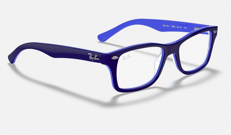 Ray Ban RB1531 Optics Kids' Eyeglasses Blue | 84936-YWHX