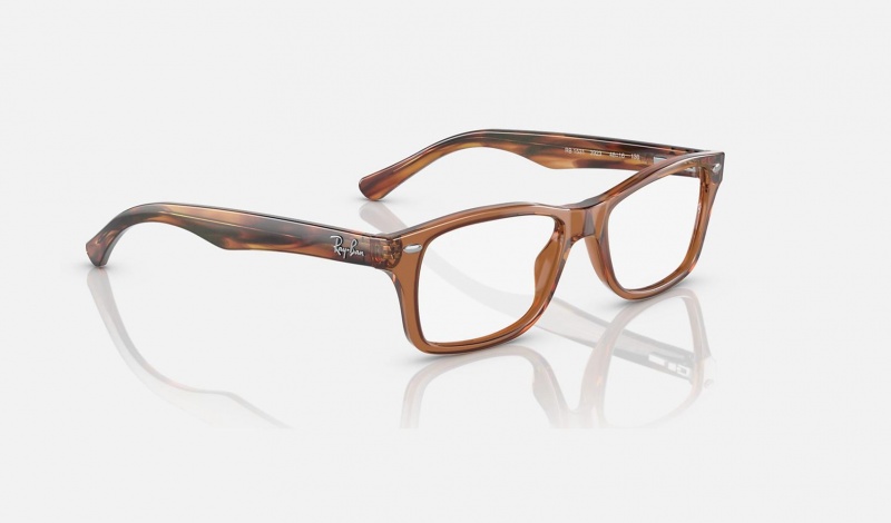 Ray Ban RB1531 Optics Kids' Eyeglasses Brown | 08239-IMRN