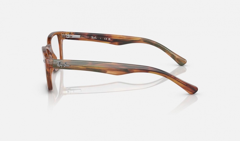 Ray Ban RB1531 Optics Kids' Eyeglasses Brown | 08239-IMRN