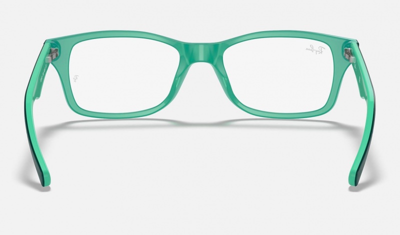 Ray Ban RB1531 Optics Kids' Eyeglasses Green | 76014-ZVHX