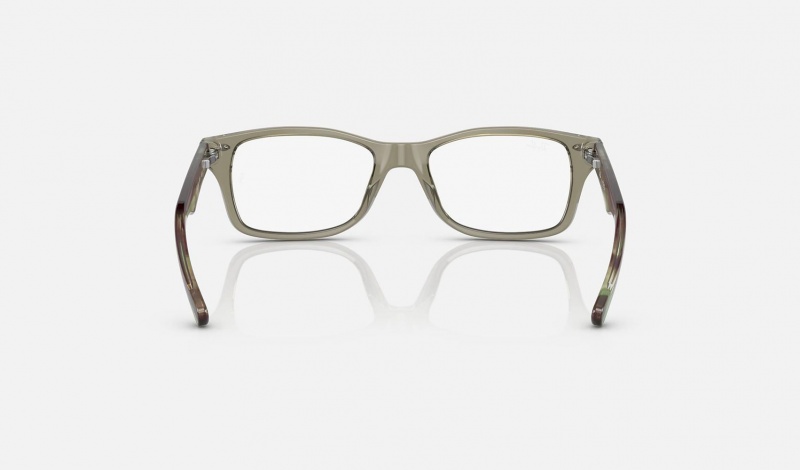 Ray Ban RB1531 Optics Kids' Eyeglasses Green | 95813-UBSP