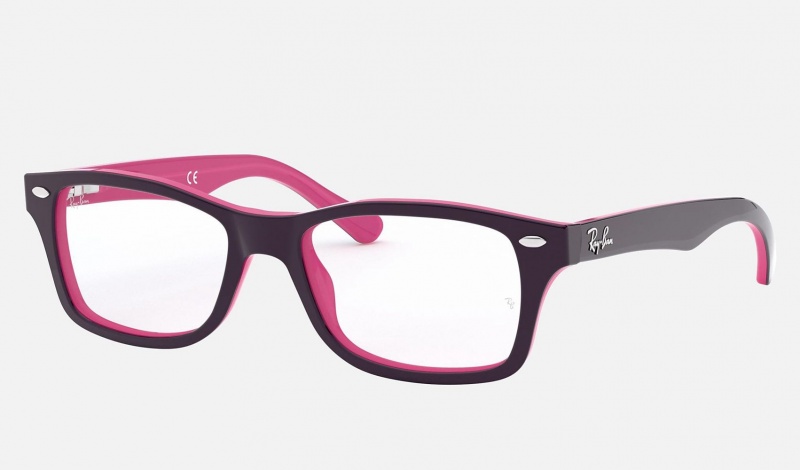 Ray Ban RB1531 Optics Kids' Eyeglasses Purple | 91387-DYMU