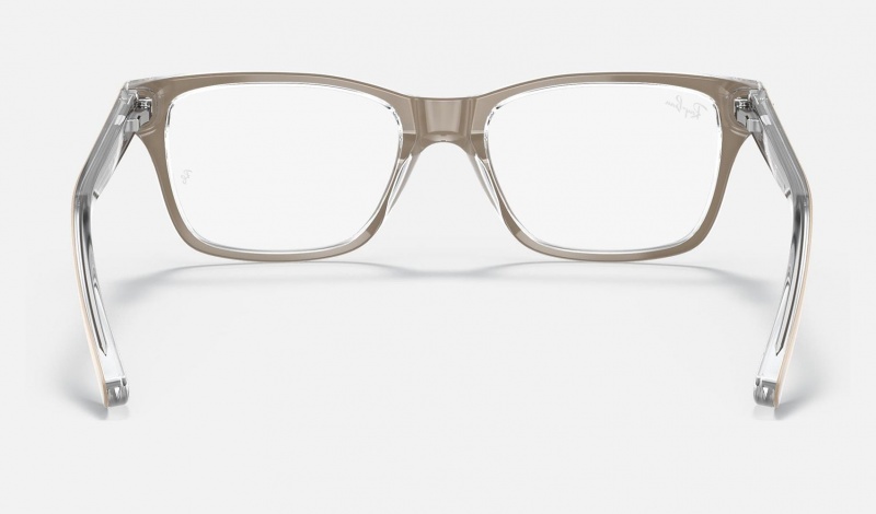 Ray Ban RB1536 Optics Kids' Eyeglasses Beige | 76209-SCMQ