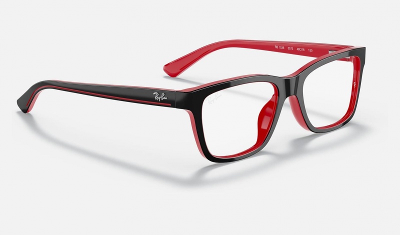 Ray Ban RB1536 Optics Kids' Eyeglasses Black | 13054-RIPJ