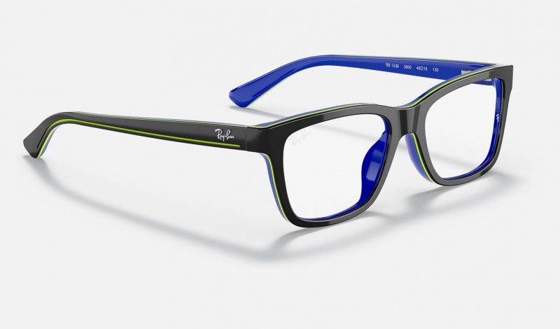 Ray Ban RB1536 Optics Kids' Eyeglasses Blue | 81529-LRMD