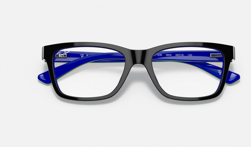 Ray Ban RB1536 Optics Kids' Eyeglasses Blue | 81529-LRMD