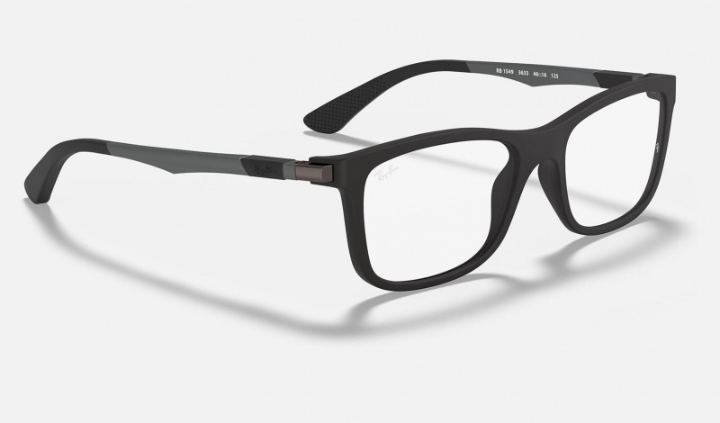 Ray Ban RB1549 Optics Kids' Eyeglasses Black | 60513-EZNF