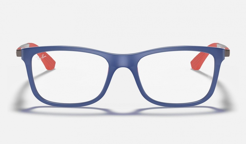 Ray Ban RB1549 Optics Kids' Eyeglasses Blue | 50174-AUBH