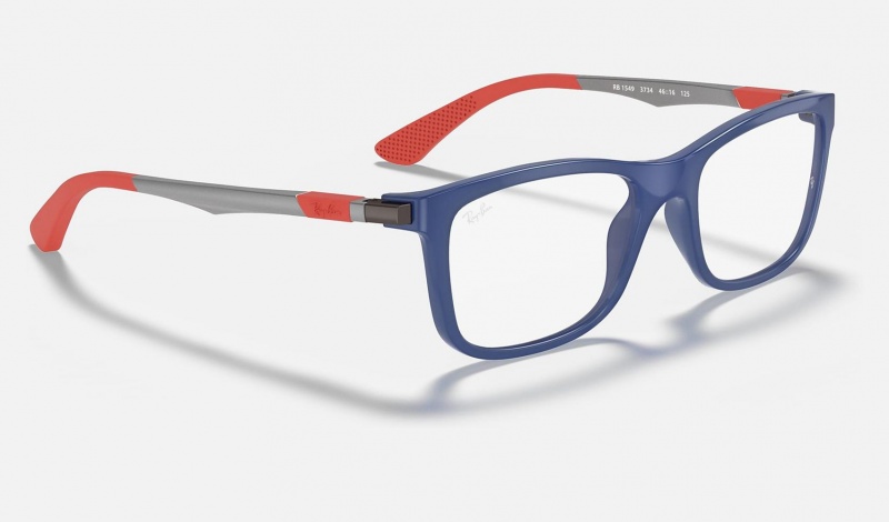 Ray Ban RB1549 Optics Kids' Eyeglasses Blue | 50174-AUBH