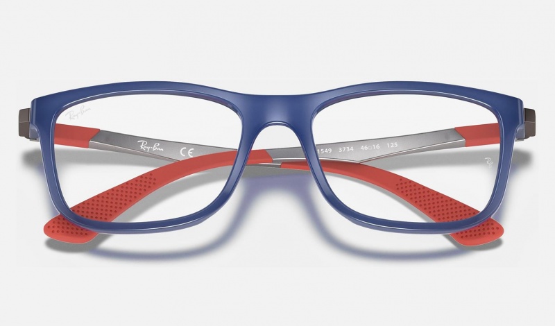 Ray Ban RB1549 Optics Kids' Eyeglasses Blue | 50174-AUBH