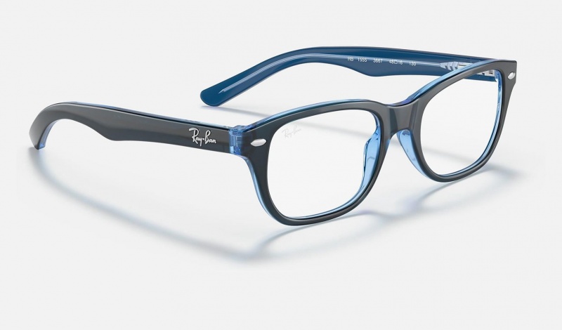 Ray Ban RB1555 Optics Kids' Eyeglasses Blue | 56237-HJUI