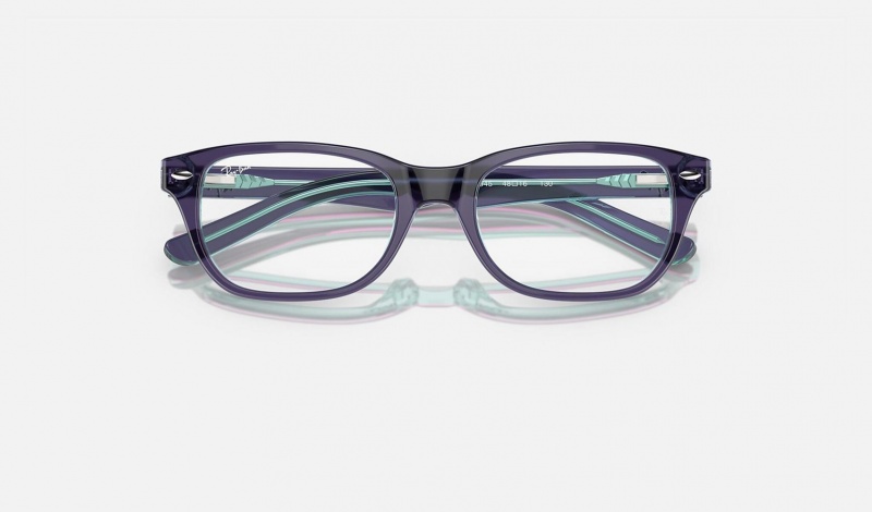 Ray Ban RB1555 Optics Kids' Eyeglasses Blue | 54608-UOLI