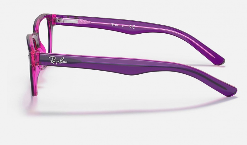 Ray Ban RB1555 Optics Kids' Eyeglasses Purple | 71580-SEFN