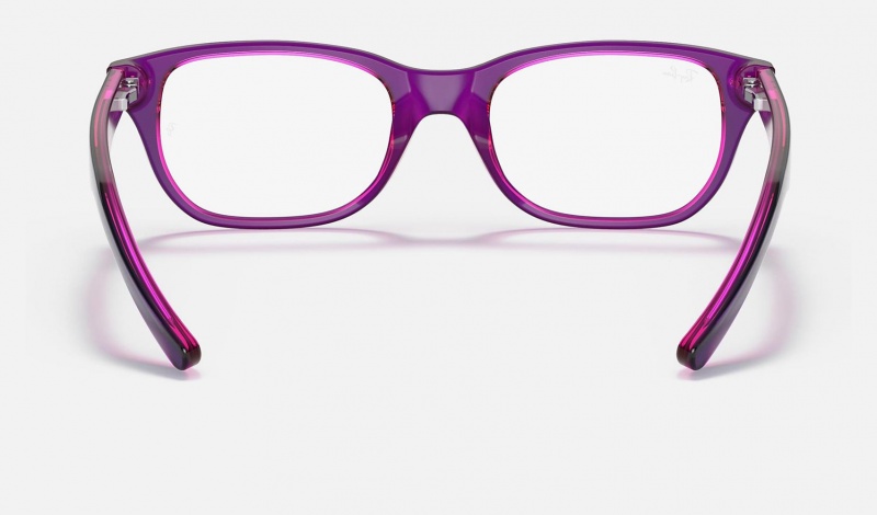 Ray Ban RB1555 Optics Kids' Eyeglasses Purple | 71580-SEFN