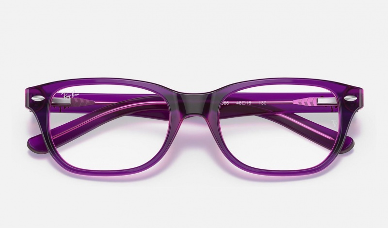 Ray Ban RB1555 Optics Kids' Eyeglasses Purple | 71580-SEFN