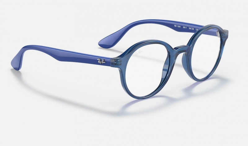 Ray Ban RB1561 Optics Kids' Eyeglasses Blue | 70832-RLPQ